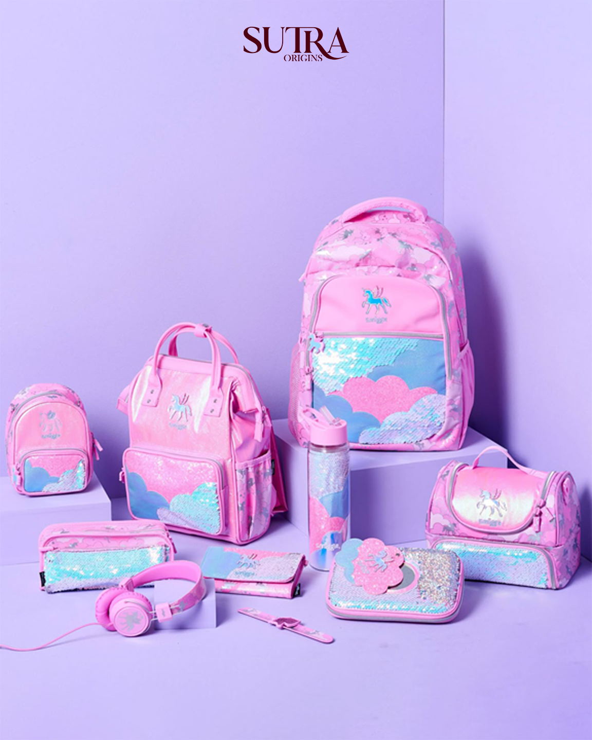 Magical Unicorn Sequined School & Lifestyle Accessories