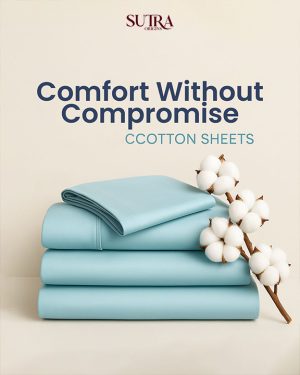 Premium 100% Cotton Bedsheet Set – Breathable Bedding
