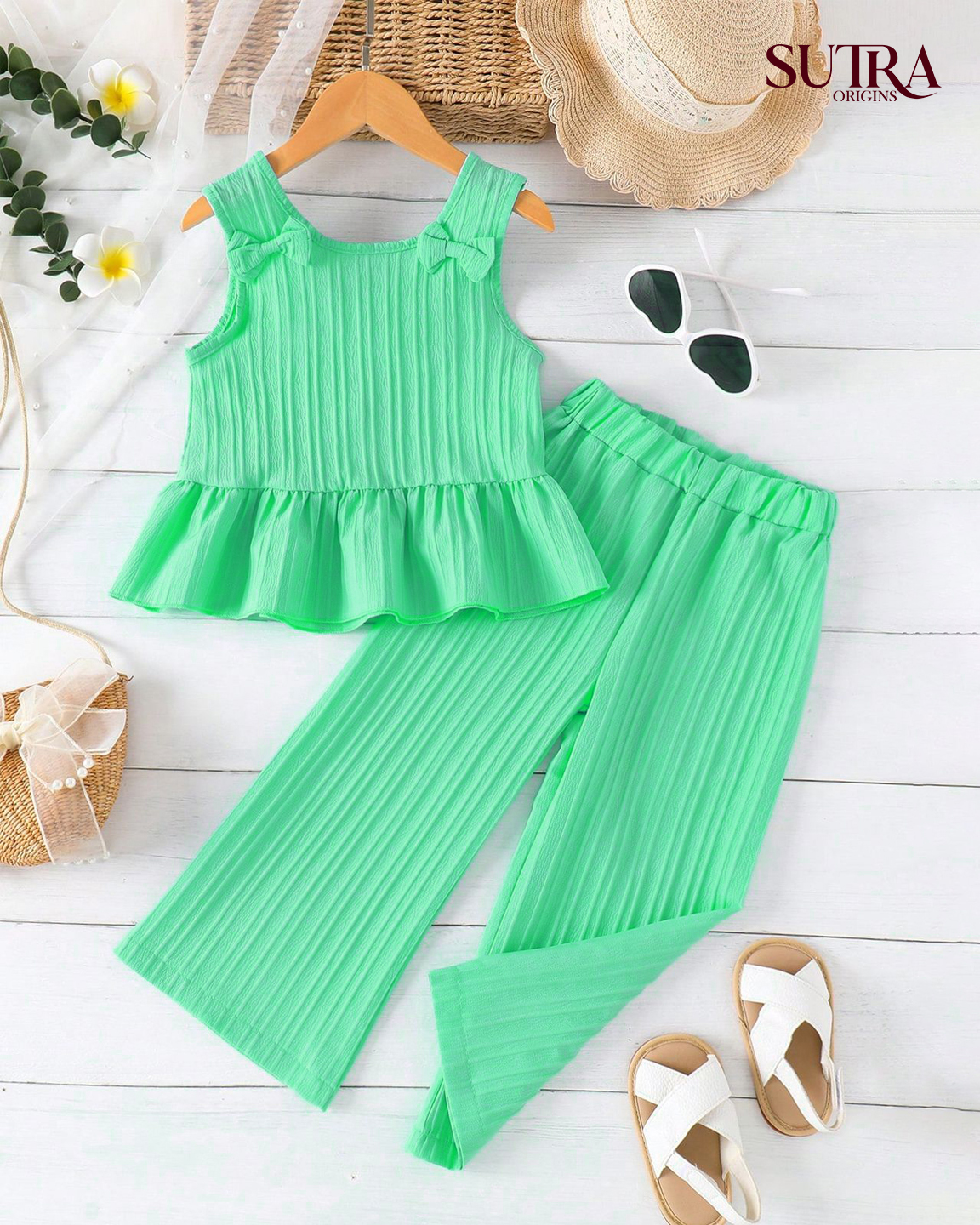 Girls' Sky Blue 2-Piece Co-ord Set - Image 2