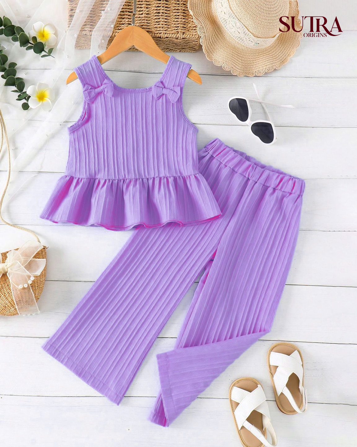 Girls' Sky Blue 2-Piece Co-ord Set - Image 3